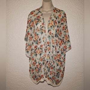 Mason Mackenzie White Floral Robe